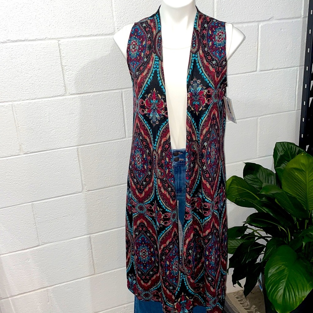 Joy Long Length Duster Sweater Vest